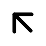 Left Small Up SVG Icon